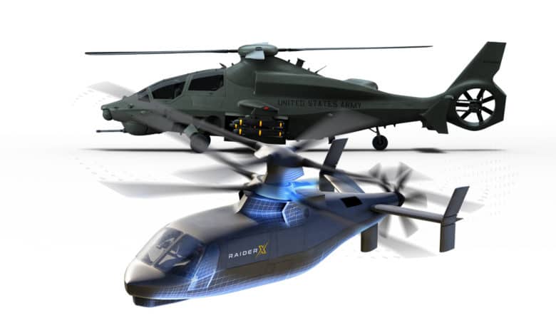 bell 360 Sikorsky raider x